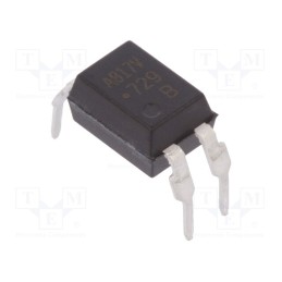 10 pcs : HCPL-817-W6BE - Optocoupler, THT, Ch: 1, OUT: transistor, Uinsul: 5kV, Uce: 70V, DIP4
