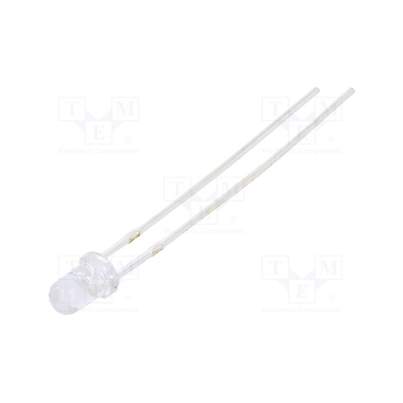 10 pcs : NTE30046 - IR transmitter, 3mm, transparent, 30°, λp max: 940nm, THT, 50mA