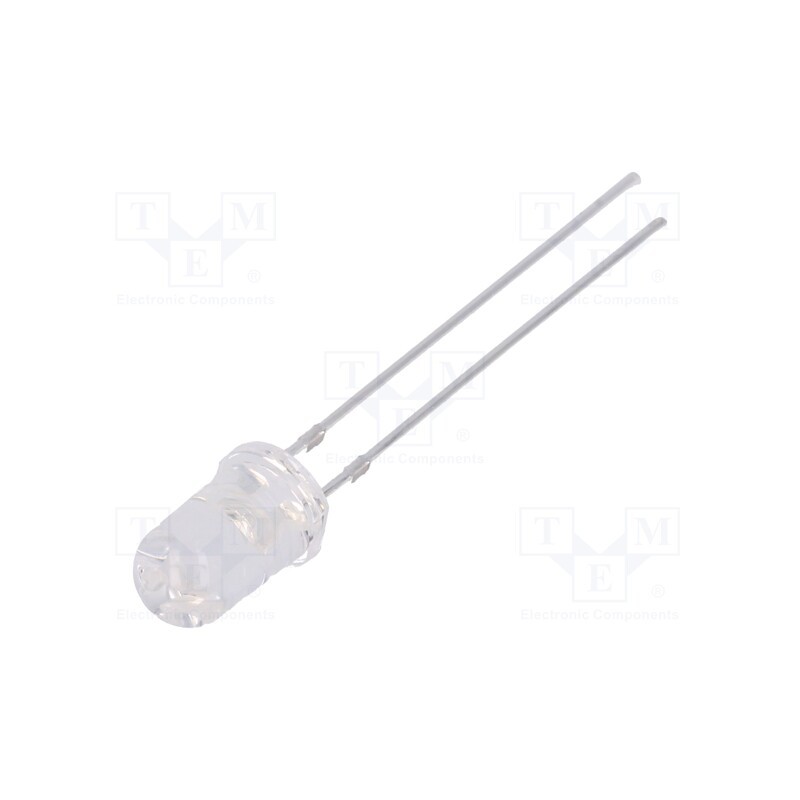 10 pcs : OSV1YL5111A - LED, UV, 15°, 20mA, 360÷370nm, 3÷3.8VDC, THT
