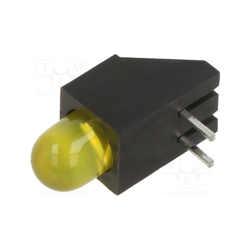 10 pcs : SSF-LXH100YD-01 - LED, in housing, yellow, 4.85mm, No.of diodes: 1, 20mA, 60°, 30mcd