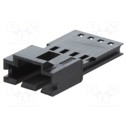 10 pcs : 103653-3 - Plug, wire-wire, male, AMPMODU MTE, 2.54mm, PIN: 4, w/o contacts