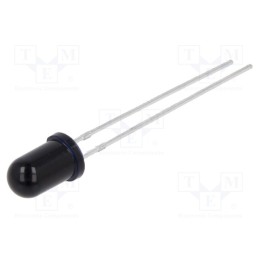 10 pcs : N0P08L59 - Phototransistor, 5mm, λp max: 950nm, 60V, 38°, Lens: black, -40÷85°C