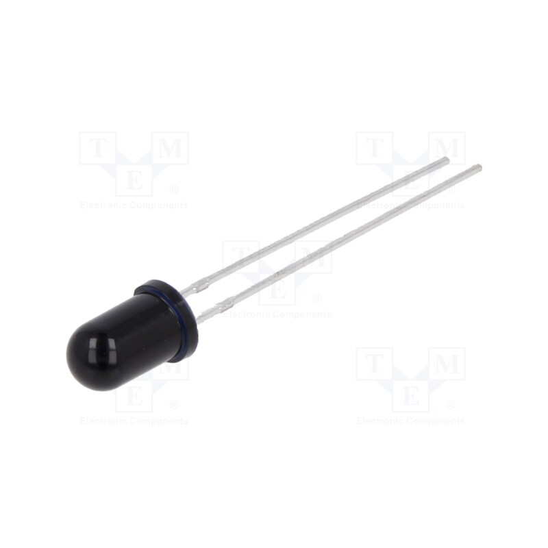 10 pcs : N0P08L59 - Phototransistor, 5mm, λp max: 950nm, 60V, 38°, Lens: black, -40÷85°C
