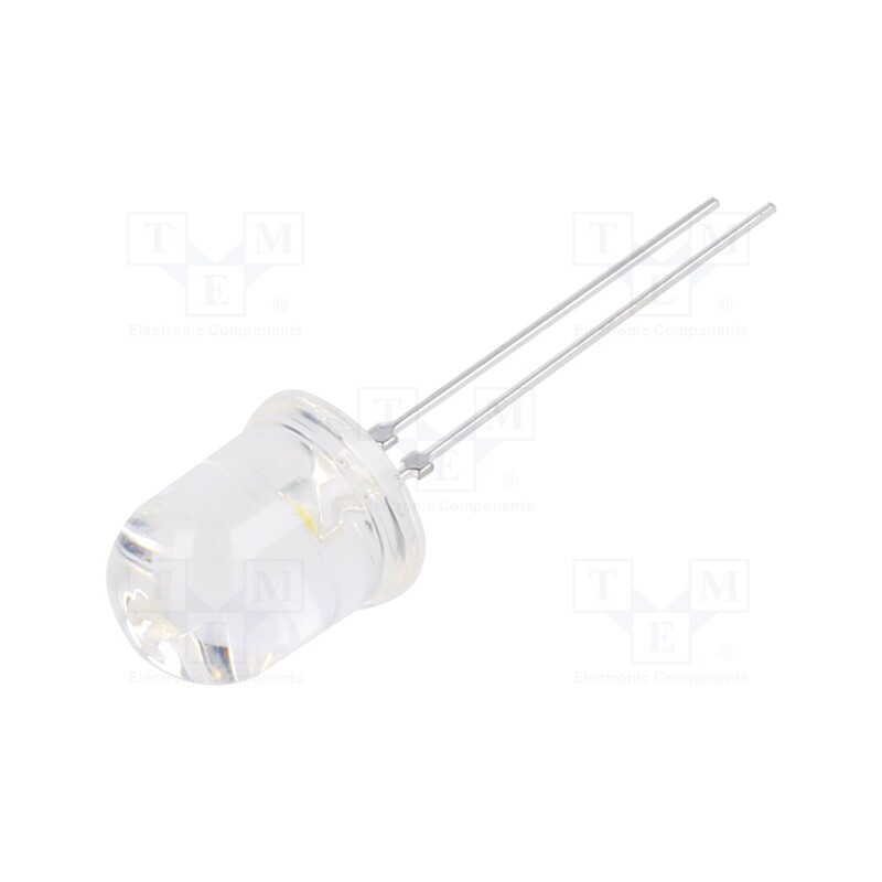 10 pcs : N0Y45L16SPC - LED, 10mm, yellow, 11000÷16500(typ)-32000mcd, 25°, Front: convex