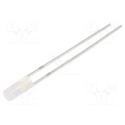 10 pcs : OSM5YK39B2B - LED, 3mm, white warm, 500÷750mcd, 110°, Front: flat, 2.9÷3.4V, 102mW
