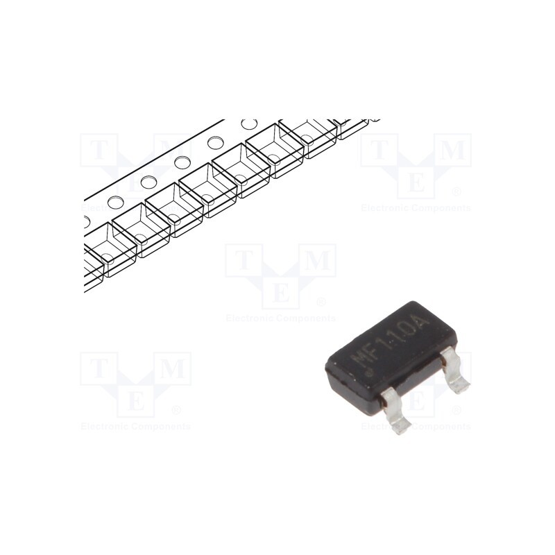 10 pcs : RR122-1F22-511 - Sensor: magnetic field, 1.7÷5.5VDC,3VDC, 10Hz, -40÷85°C, SOT23-3