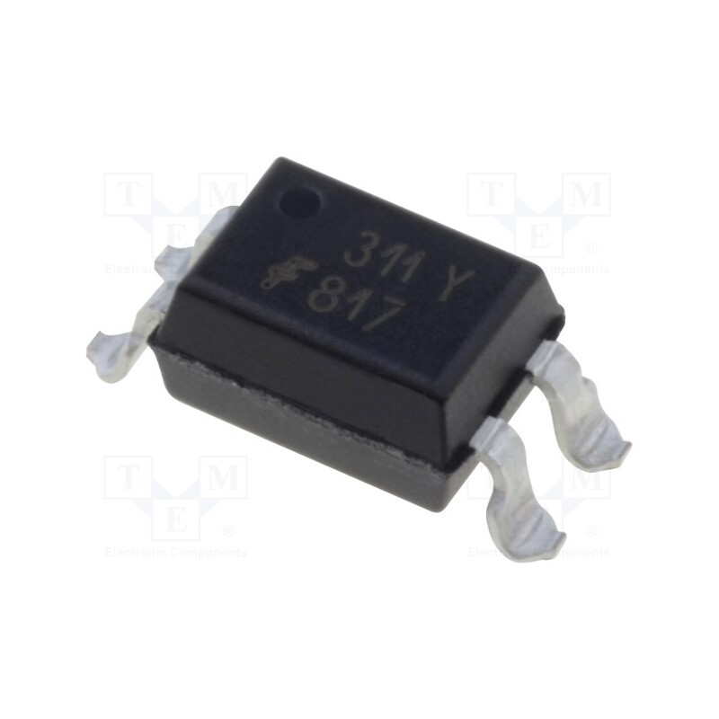 10 pcs : FOD817SD - Optocoupler, SMD, Ch: 1, OUT: transistor, Uinsul: 5kV, Uce: 70V, SO4