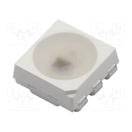 10 pcs : N0M50S15IC - Programmable LED, SMD, 3535,PLCC6, RGB, 3.4x3.5x1.47mm, 120°, 20mA