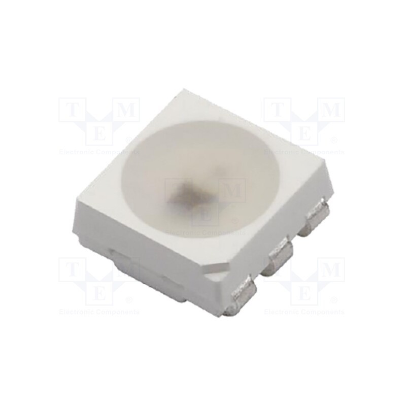 10 pcs : N0M50S15IC - Programmable LED, SMD, 3535,PLCC6, RGB, 3.4x3.5x1.47mm, 120°, 20mA