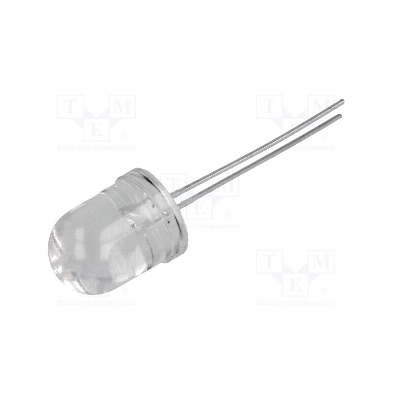 10 pcs : LL-1003VC2D-V1-4ID - LED, 10mm, red, 5000÷8500mcd, 30°, Front: convex, 2.6÷3.8V