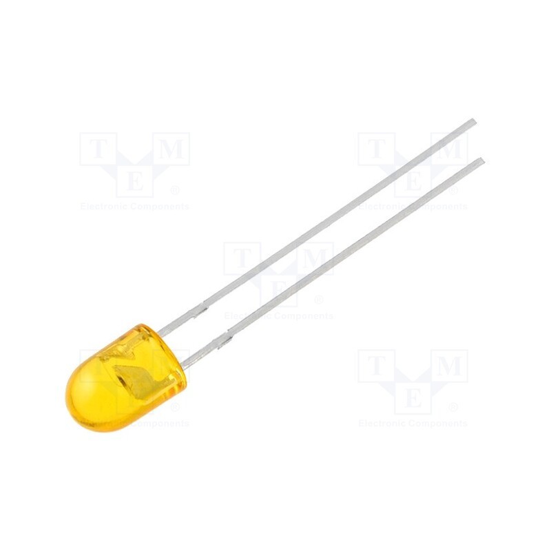 10 pcs : OSOR54A3B-NO - LED, oval, 5.1x4.3mm, orange, 2180÷4200mcd, 100/40°, Front: convex