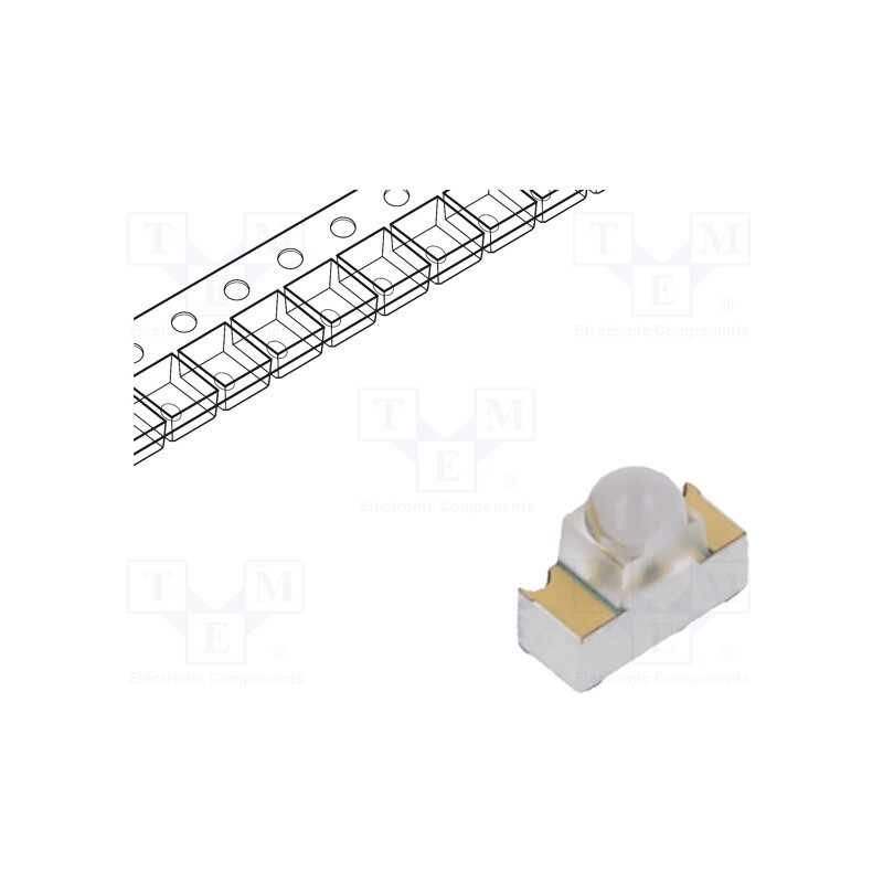 10 pcs : SFH 4045N - IR transmitter, 940nm, transparent, 9°, SMD, Dim: 3.1x1.3x2.75mm