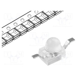 20 pcs : KM2520SYC09 - LED, SMD, Gull wing, yellow, 110÷700mcd, 2.5x2x2.8mm, 20°, 2÷2.5V