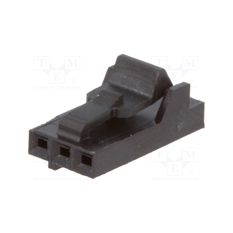 10 pcs : 104257-2 - Plug, wire-wire/PCB, female, AMPMODU MTE, 2.54mm, PIN: 3, crimped