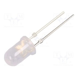 10 pcs : OSG5DA5A32G-1 - LED, 5mm, green, 6600÷8000mcd, 30°, Front: convex, 2.9÷3.4V, 102mW