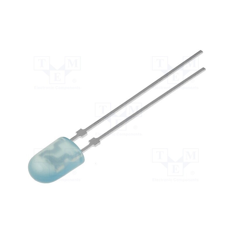 10 pcs : LL-544BD-B42G - LED, oval, 5.2x3.8mm, blue, 520÷780mcd, 110/40°, Front: convex, 20mA