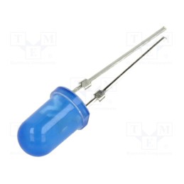 10 pcs : OSB5SA5A34G-1 - LED, 5mm, blue, 4200÷5800mcd, 30°, Front: convex, 2.7÷3.4V, -30÷85°C
