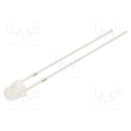 10 pcs : OSB5SA3P61A - LED, 3mm, blue, 500÷750mcd, 60°, Front: flat, 2.8÷3.6V, No.of term: 2