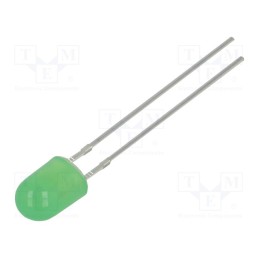 10 pcs : OSG5DA5HA4B-KL - LED, oval, 5.1x4.3mm, green, 750÷1120mcd, 100/40°, Front: convex