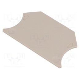 10 pcs : 1050000000 WAP 2.5-10 - End plate, beige, max.125°C, WDU,WPE,WSI