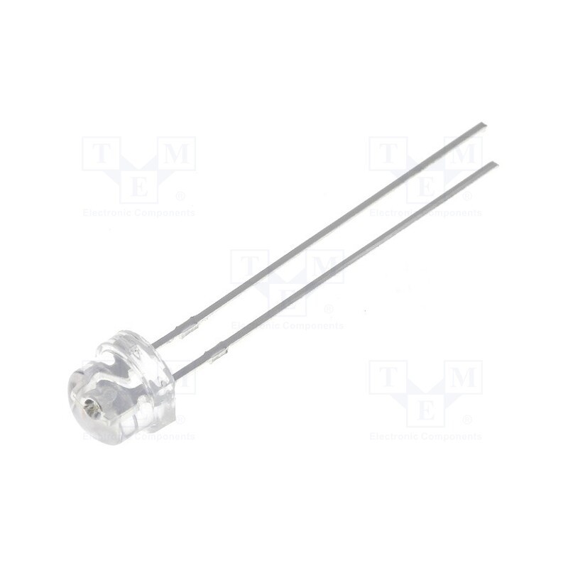 10 pcs : OSUB56A1A-IJ - LED, 4.8mm, blue, 330÷750mcd, 100°, Front: convex, 2.8÷4V