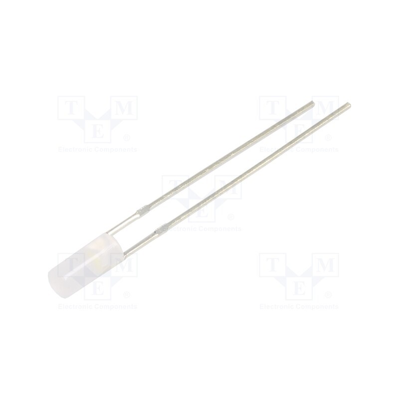 10 pcs : OSW5YK39B2B - LED, THT, white cold, 750÷1120mcd, 110°, 2.9÷3.4V, 20mA, Front: flat