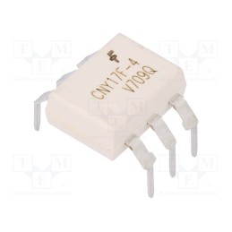10 pcs : CNY17F4TVM - Optocoupler, THT, Ch: 1, OUT: transistor, Uinsul: 4.17kV, Uce: 100V