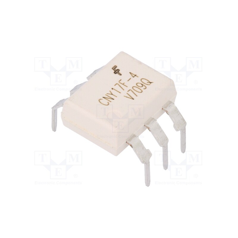 10 pcs : CNY17F4TVM - Optocoupler, THT, Ch: 1, OUT: transistor, Uinsul: 4.17kV, Uce: 100V