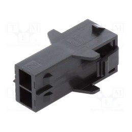 10 pcs : 105411-1102 - Plug, wire-wire, male, Mega-Fit, 5.7mm, PIN: 2, UL94V-0, Layout: 1x2