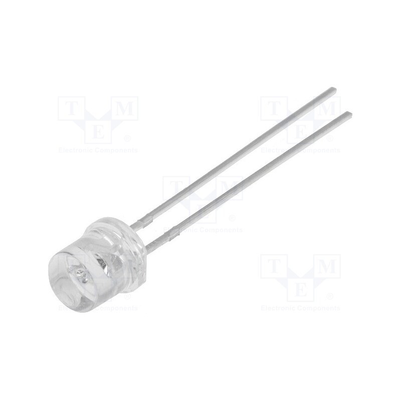 10 pcs : OSPG53E1A-KL - LED, 5mm, green, 750÷1120mcd, 140°, Front: flat, 2.8÷4V
