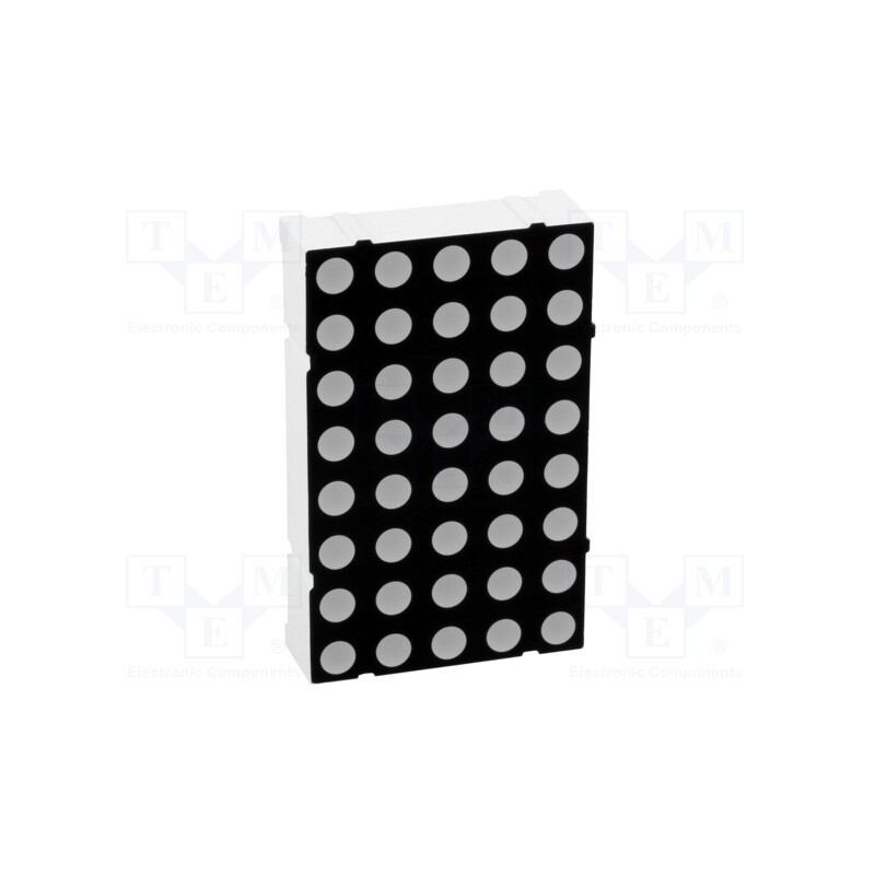 10 pcs : LMD14058BAG-101-02 - Display: LED, matrix, 5x8, green, 6.6mcd, anode, 37.4x23.4mm