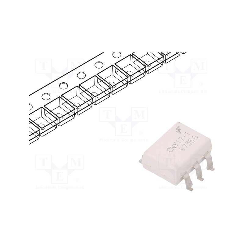 10 pcs : CNY171SR2VM - Optocoupler, SMD, Ch: 1, OUT: transistor, Uinsul: 4.17kV, Uce: 120V