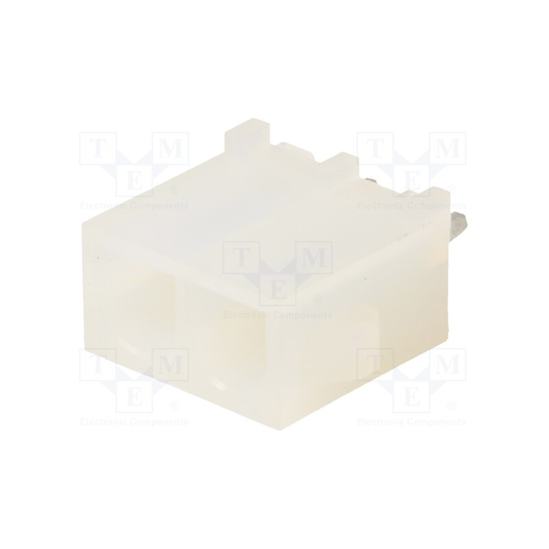 10 pcs : 10844020 - Socket, wire-board, male, MLX, 6.35mm, PIN: 2, THT, on PCBs, tinned