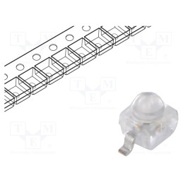 10 pcs : VLDB1232G-08 - LED, SMD, Gull wing, blue, 1800÷3500mcd, 2.3x2.3x2.8mm, 9°, 20mA