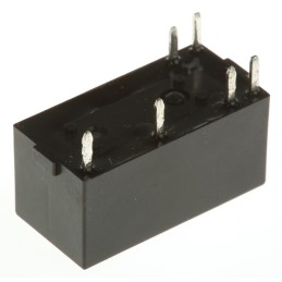 1 pcs - Omron PCB Mount Latching Power Relay, 5V dc Coil, 5A Switching Current, SPST