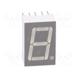 10 pcs : KW1-561AGA - Display: LED, 7-segment, 14.2mm, 0.56', No.char: 1, green, anode