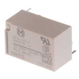 1 pcs - Panasonic PCB Mount Power Relay, 24V dc Coil, 10A Switching Current, SPST