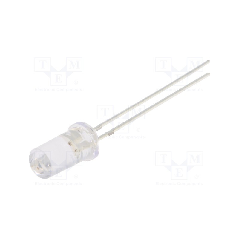 10 pcs : OSRRP25T51A - LED, 5mm, red, 750÷1120mcd, 50°, Front: flat, 1.8÷2.6V, No.of term: 2