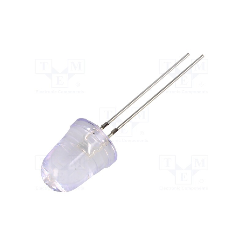 10 pcs : OSG5GPA201A - LED, 10mm, green, 8°, Front: convex, 2.9÷3.4V, No.of term: 2, 102mW