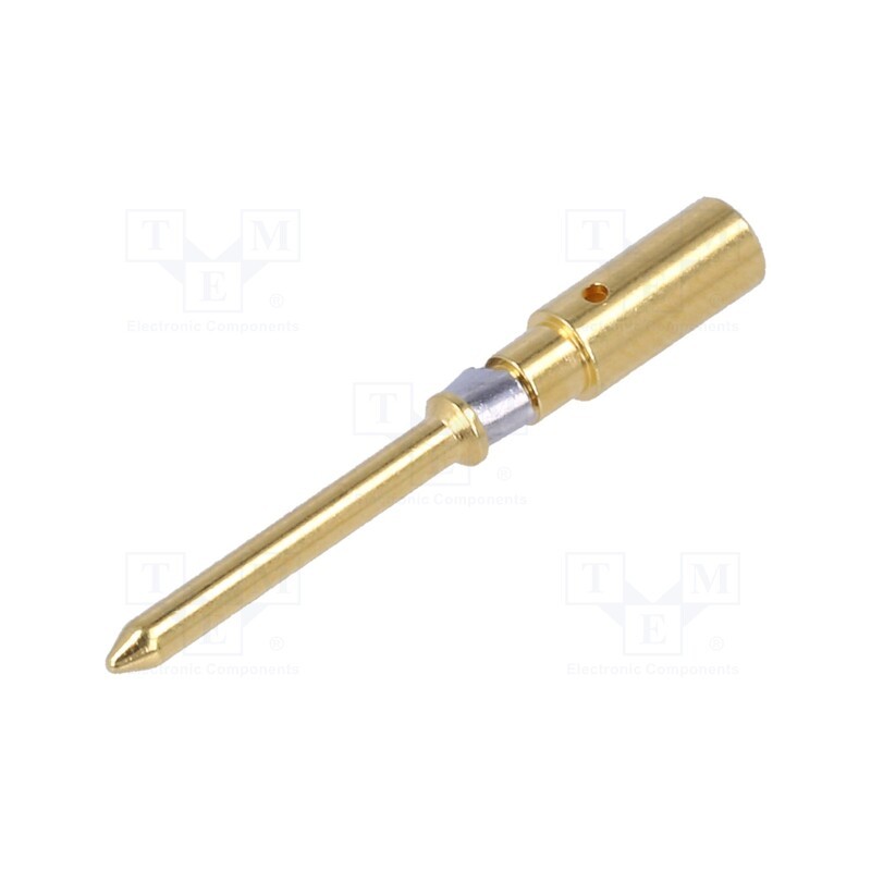10 pcs : 10A-GM-2.5 - Contact, male, copper alloy, gold-plated, 2.5mm2, 14AWG, bulk, 10A