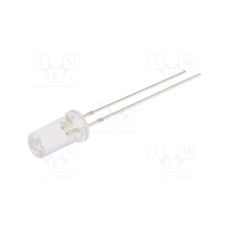 10 pcs : OSYYP25T51A - LED, 5mm, yellow, 750÷1120mcd, 50°, Front: flat, 1.8÷2.6V, -30÷85°C
