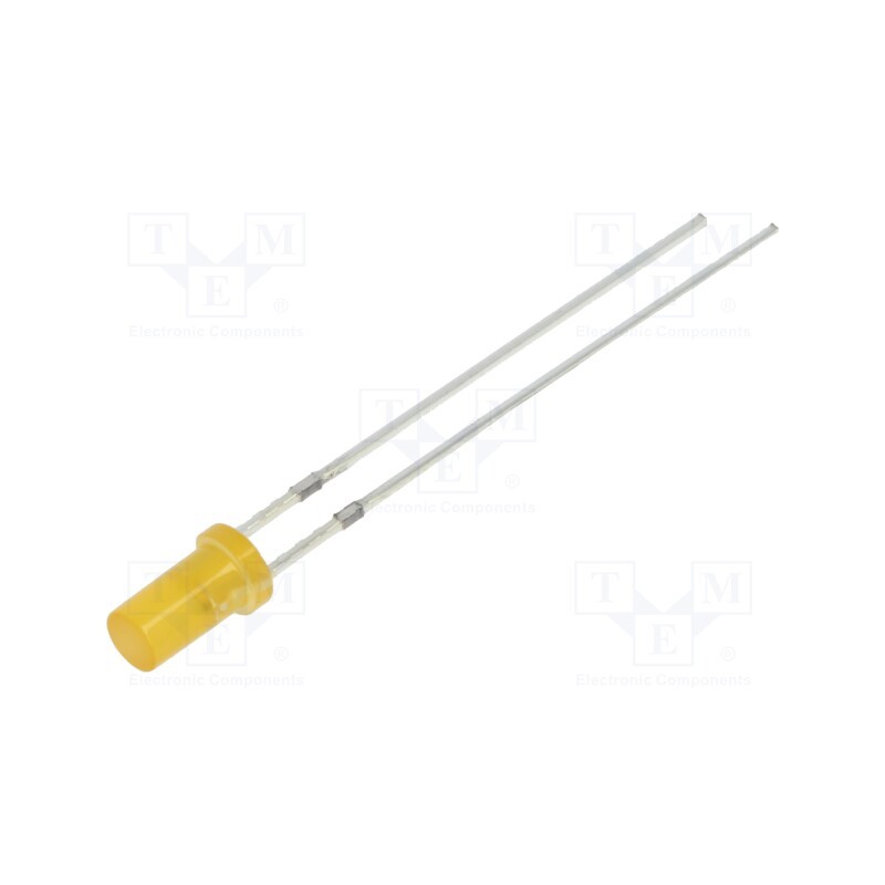 10 pcs : OSOOJ23NE4A - LED, 3mm, orange, 150÷220mcd, 140°, Front: flat, 1.8÷2.6V, -30÷85°C