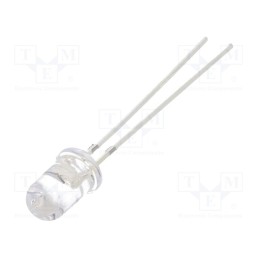 10 pcs : OSG5DA5111A-CRLED14 - CRLED, 5mm, green, 22000mcd, 15°, Front: convex, 5.5÷20V