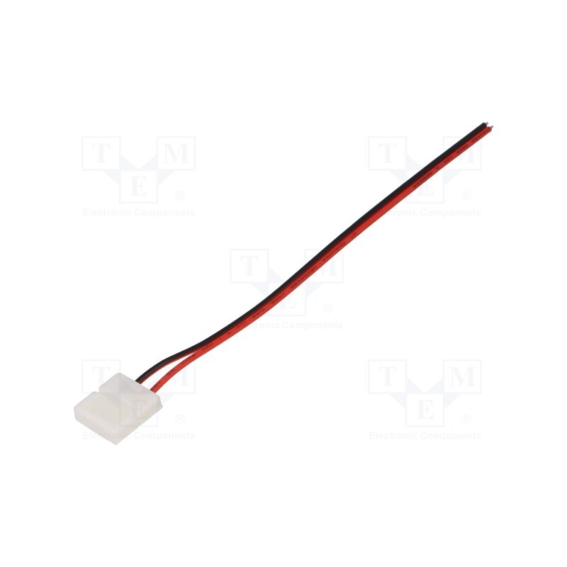 10 pcs : 10MMXB-2 - Terminal, Connector: for LED stripes, PIN: 2, snap-on
