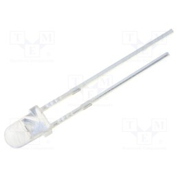 10 pcs : OSGGD23131E - LED, 3mm, green, 8400÷10000mcd, 30°, Front: convex, 1.8÷2.6V