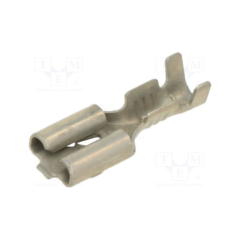 50 pcs : 1101710 - Terminal: flat, 0.5÷1mm2, crimped, straight, tinned, brass, bulk