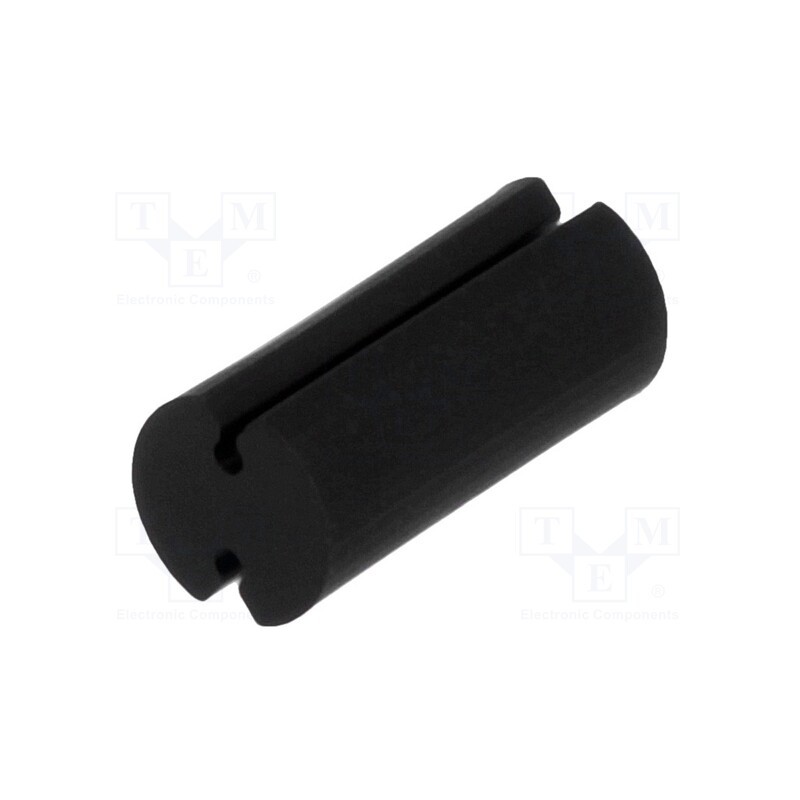 100 pcs : FIX-LEDT-11 - Spacer sleeve, LED, Øout: 5mm, ØLED: 5mm, L: 11mm, black, UL94V-2