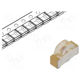 20 pcs : HSMS-C680 - LED, SMD, 1208, red, 2.8÷5.1mcd, 3x2x1mm, 115°, 2÷2.6V, 20mA, 65mW