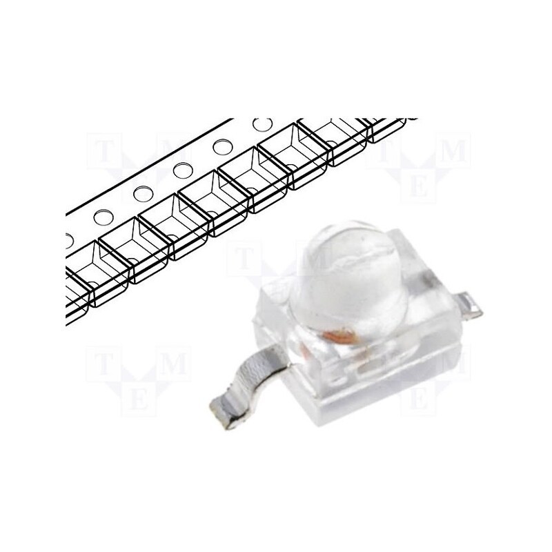 10 pcs : KM-27MGC-09 - LED, SMD, Gull wing, green, 280÷600mcd, 2.21x2.92x2.21mm, 20°, 20mA