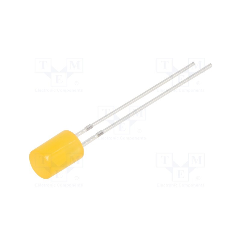 10 pcs : OSO5PA5GE4B-12V - LED, 5mm, orange, 330÷500mcd, 140°, Front: flat, 15V, No.of term: 2